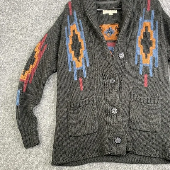 Idyllwind Cardigan Sweater Womens XS Multicolor Aztec Western Shawl Knit Chunky - Picture 2 of 9